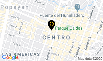Mapa de Contacto Inmobiliaria en Popayán