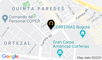 Mapa de Contenedores Colombia Ltda. en Bogotá D.C