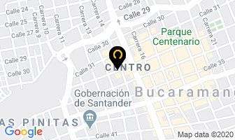 Mapa de Continental De Materiales en Bucaramanga