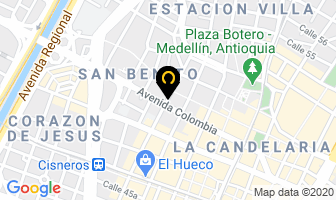 Mapa de Continental De Repuestos en Medellín