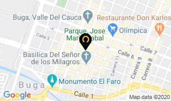 Mapa de Coomeva en Guadalajara de Buga