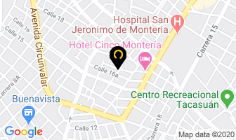 Mapa de Coomeva E.p.s. S.a. en Montería