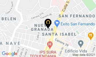 Mapa de Coomeva Medicina Prepagada en Cali