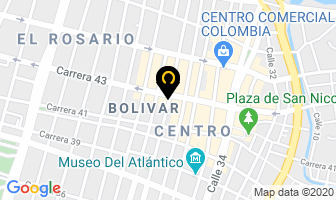 Mapa de Coomulcaribe en Barranquilla