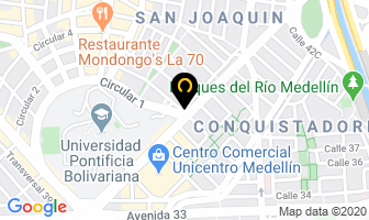 Mapa de Coomunicipios en Medellín