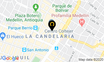 Mapa de Coopcreditos en Medellín