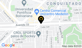 Mapa de Cooperativa Epsifarma en Medellín