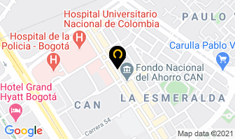 Mapa de Cooperativa Microempresarial De Colombia en Bogotá D.C