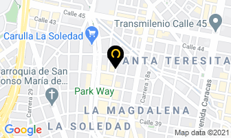 Mapa de Cooperativa Prisbi Ltda. en Bogotá D.C
