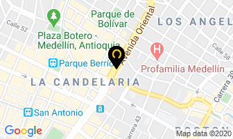 Mapa de Cooperativa Recuperar en Medellín
