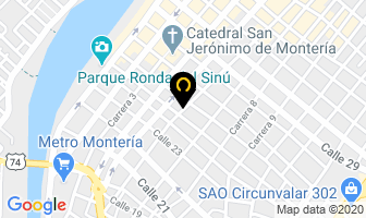 Mapa de Cooperativa Salud Solidaria en Montería