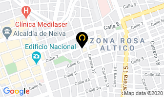 Mapa de Cooperativa Unisalud en Neiva