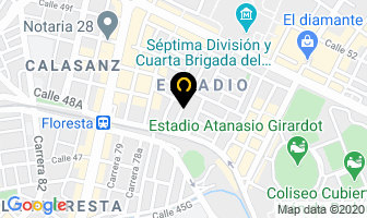 Mapa de Coopetigre en Medellín