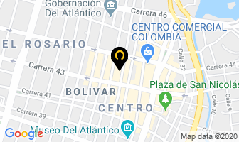 Mapa de Cooproductos en Barranquilla