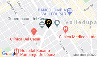 Mapa de Cooprofesores en Valledupar