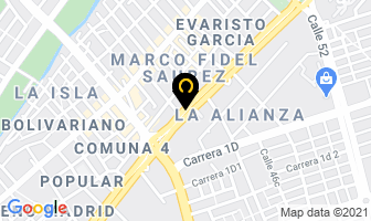 Mapa de Coordinadora Mercantil S.a en Cali