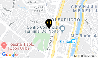 Mapa de Coosercun en Medellín