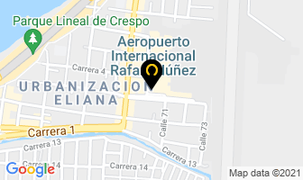 Mapa de Copa Airlines en Cartagena