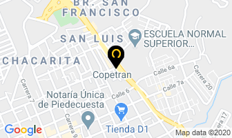 Mapa de Copetrán en Piedecuesta