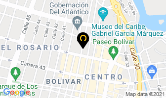 Mapa de Copiservicios en Barranquilla