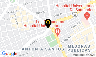 Mapa de Copizeros Importadores en Bucaramanga