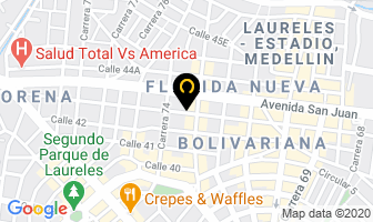 Mapa de Coprenal en Medellín