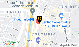 Mapa de Copy Detalles en Medellín