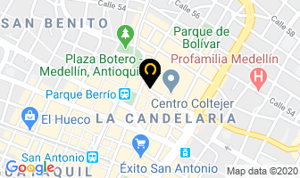 Mapa de Copylaminados en Medellín