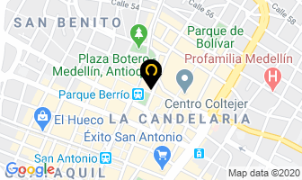 Mapa de Coquetas Beauty en Medellín