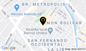 Mapa de Corabasticos en Bogotá D.C