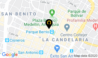 Mapa de Coralonjas en Medellín