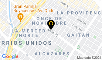 Mapa de Cordillera Ltda en Bogotá D.C