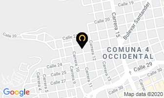 Mapa de Corpliegues en Bucaramanga