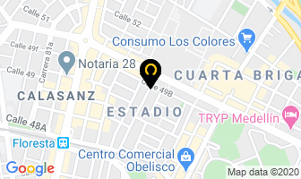 Mapa de Corpo Electromedicina en Medellín