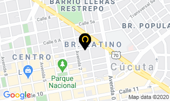Mapa de Corpoautomotriz América Ltda. en Cúcuta