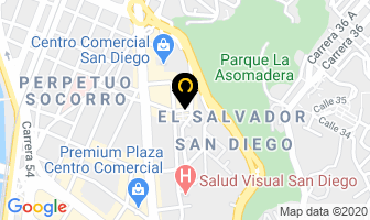 Mapa de Corpoláser en Medellín