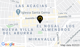 Mapa de Corpomede en Medellín