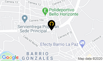 Mapa de Corporación Corseda Cauca en Popayán