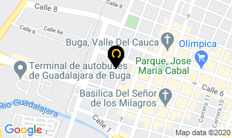 Mapa de Corporación Observatorio Regional en Buga