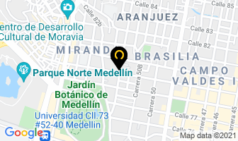 Mapa de Corporación Performance en Medellín