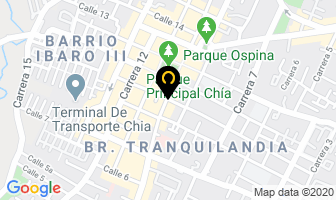 Mapa de Corporación Plc en Chía
