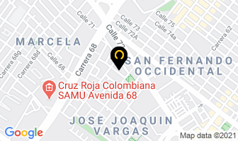 Mapa de Correos Todaentrega en Bogotá D.C