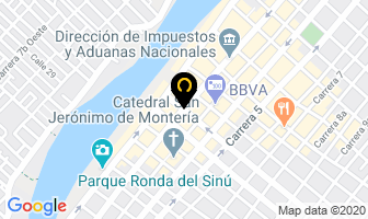Mapa de Corsa en Montería