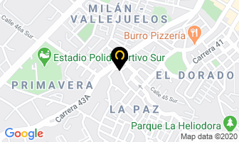 Mapa de Corsanar/enfermería Domiciliaria en Envigado