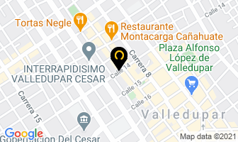 Mapa de Cortez Oviedo Anuska Katiusca en Valledupar