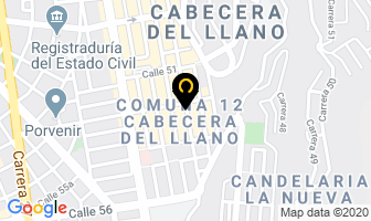 Mapa de Corticentro en Bucaramanga
