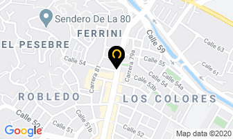 Mapa de Cortinas Arcoiris en Medellín