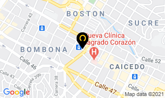 Mapa de Cortinas Buenos Aires Centro en Medellín