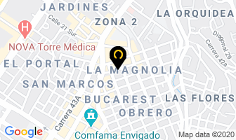 Mapa de Cortinas La Magnolia en Envigado