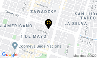 Mapa de Cortinas Mary en Cali